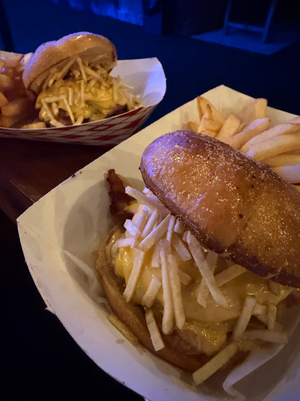 Bacon Cheese Burger  w Fries 🍔🍟
