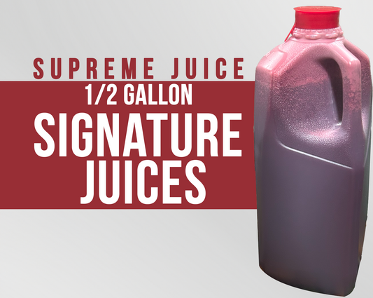 Signature Juices 1/2 Gallon Bottles